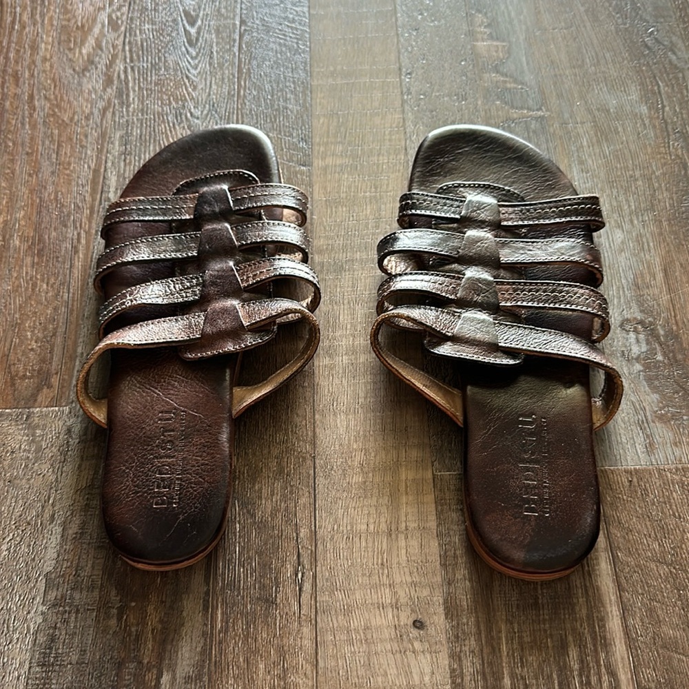 Bed Stu Brown Leather Sandals